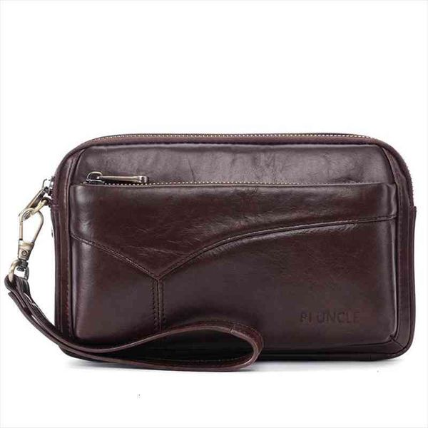 

genuine leather men clutch bag large capacity wallets cell phone pocket multifunction handbag for, Red;black