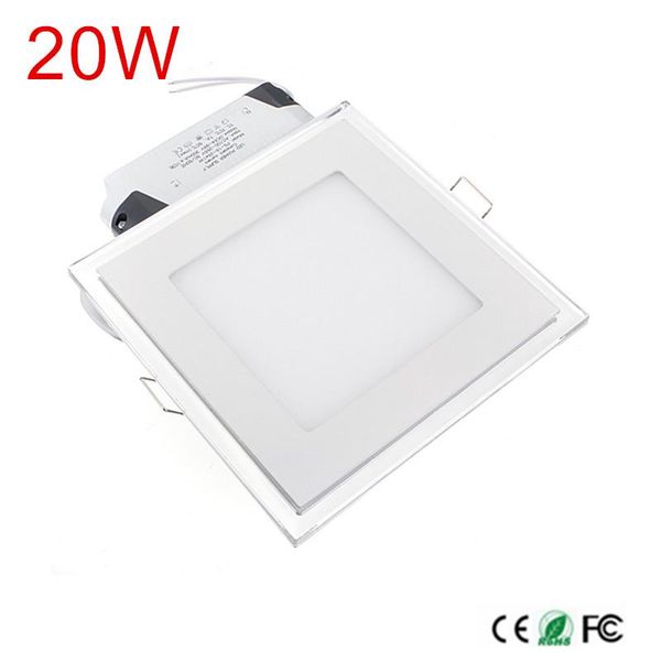 

downlights 2021 arrival ultra thin recessed 20w square led ceiling light panel down ww/cw(front light) + blue(side