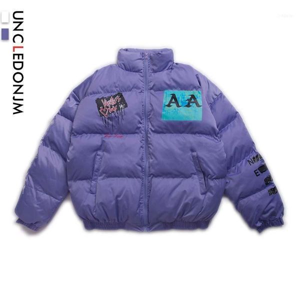 

warm winter jacket fashion bomber thick zipper coat parkas high street jackets hip hop ins outerwear un2141, Black