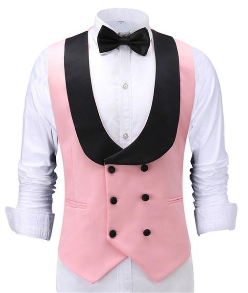 

men's vests waistcoat slim fit leisure cotton suit male gentleman beckham business vest black for wedding groomsmen, Black;white