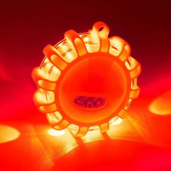 

emergency lights 1pcs flashing warning light beacon as disc roadside safety flare