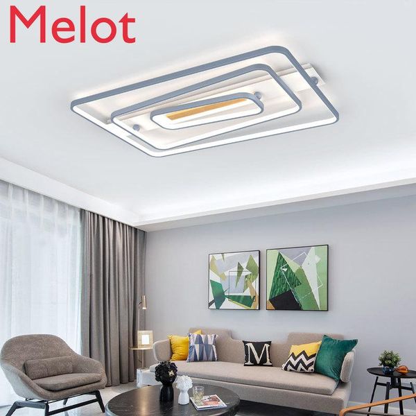 

lamp in the living room simple modern atmosphere light luxury headlight bedroom rectangular ceiling wallpapers