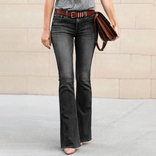 

women's jeans 2021 summer washed blue street trendy micro lace pants long mid-rise normal