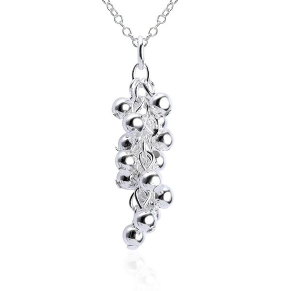 

pendant necklaces hermosa grapes chain necklace 18'' wholesale women choker xl000650 pretty girls gift, Silver
