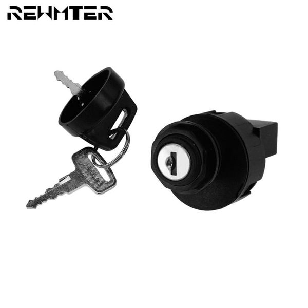 

theft protection motorcycle plastic 6 pin ingnition lock key switch set black for atv polaris sportsman 500 2000 2001