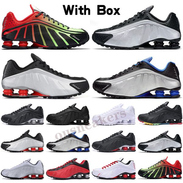 

sho tl r4 black women men shoes vibrant tones volt racer blue copper grey 301 orange silver trainers size 12, Black;brown