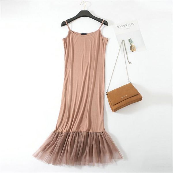 

casual dresses elegant lace long sling dress retro loose party women spring summer solid camisole vest u5bm, Black;gray