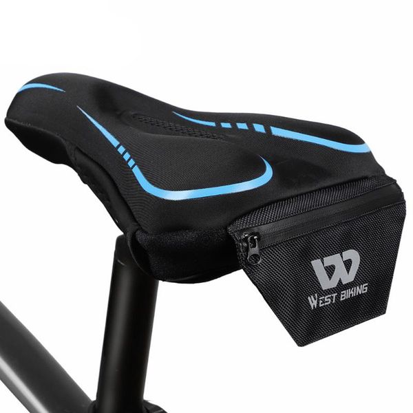 

bike saddles west biking bicycle saddle cover mtb road anti slip mat waterproof sponge silicone soft cycling seats rain