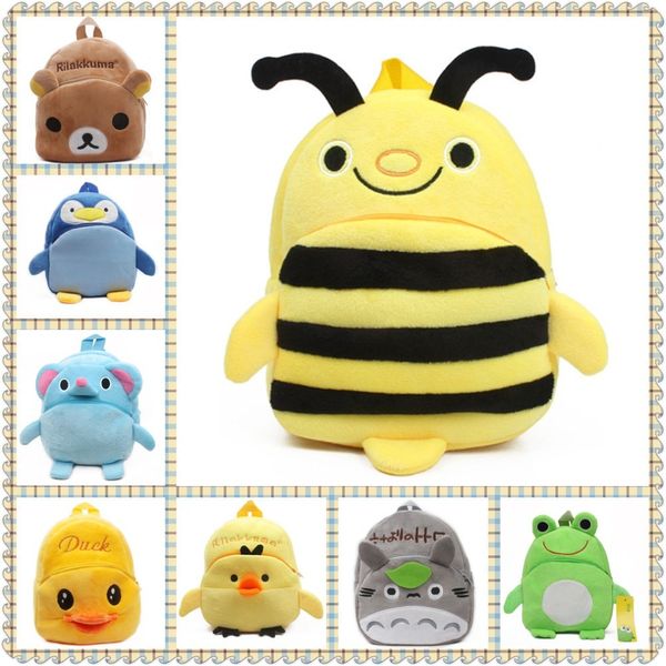 Милая пчела детка мальчики плюшевые рюкзаки игрушка игрушка на плечо 1-3 года маленький дети детский сад школьные сумки пикник мини knaxackack 210413