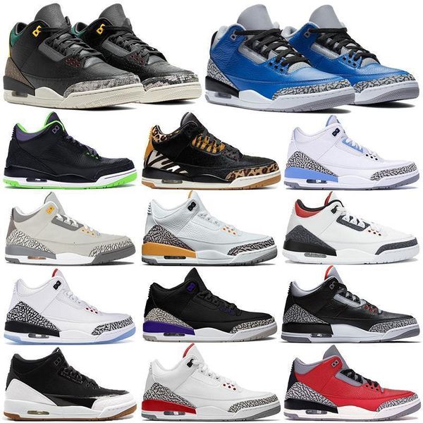 

mens 2021 varsity royal cement iii unc basketball shoes animal instinct joker fire red denim jumpman true blue men sports sneakers trainer