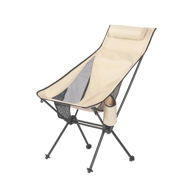 

lightweight camping chair outdoor folding high back camp lounge chairs with storage bag for picnic beach hiking fishing accessories