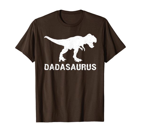 

Best Dada Dinosaur Dadasaurus T-Shirt Gifts For Father's Day, White;black