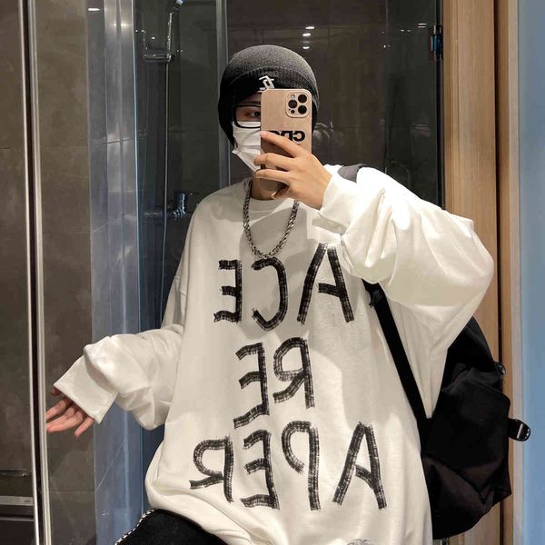 

men's hoodies & sweatshirts korean fashions hip hop printing letter big kpop sweatshirts couple of women's clothes casual men stre, Black