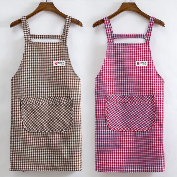 

kitchen apron cotton strap can wipe hands and prevent oil contamination cooking waist rtaurant work batch