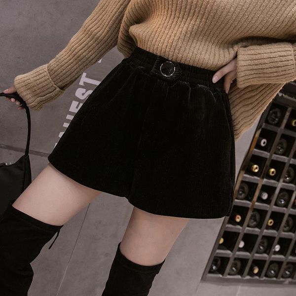 

women's pants & capris autumn and winter 2021 loose thin, versatile high waist a-word leisure wide leg outer boots, Black;white