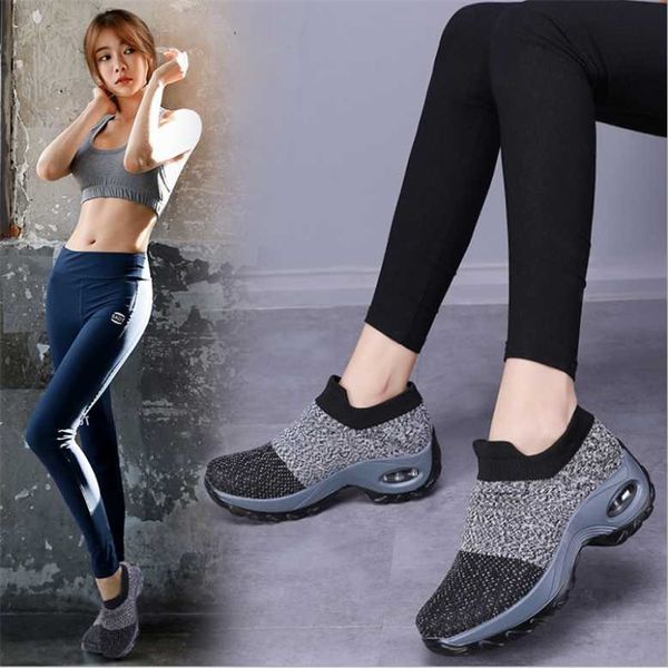 

women's casual roller shoes chunky sneakers platform walking orthopedic fashion knited comfortable loafers white black redsize 35-42 20