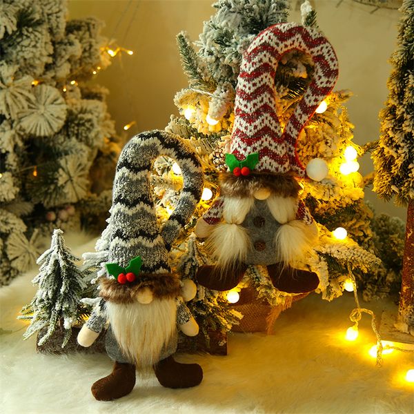 

christmas decoration creative curved hat faceless doll couple doll curtain holding living room bedroom atmosphere layout props
