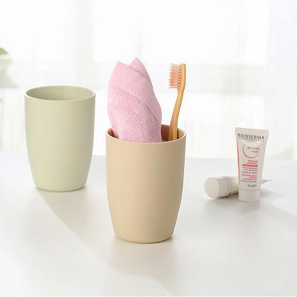 

bath accessory set 1pcs thick circular cups toothbrush holder cup eco-friendly rinsing wash tooth mug bathroom sets japanese-style