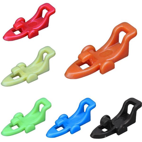 

fishing hooks 10 pcs lure hanging device 6-color hook rod pole hooking accessories