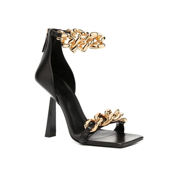 

summer style square toe roman sandals plastic decoration banquet women high heel for, Black