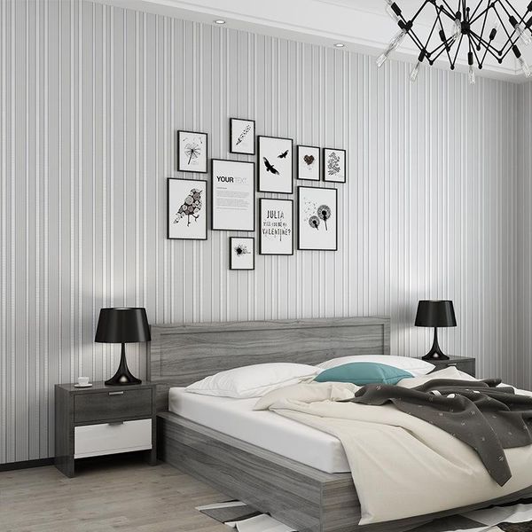 

wallpapers de papel pared modern home improvement vertical stripes wallpaper line simple vision extend strip wall paper for bedroom walls