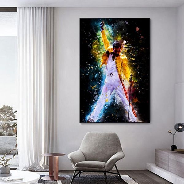 

paintings queen freddie mercury bohemian rhapsody canvas painting posters and prints pictures on the wall abstract decorative home decor