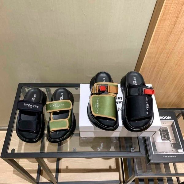 

jifan c slippers hollow thick soled european super fire sandals slippers women's 2021 summer new women's slippers e625 zlh, Black