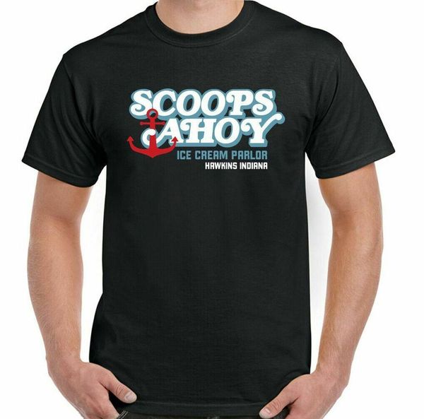 

shovels visible shirt stranger things man tv show programme, White;black