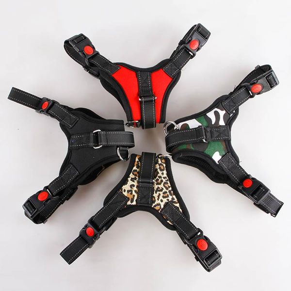 

dog collars & leashes pets harness vest reflective tape breathable mesh pet dogs leash accessories jdh88