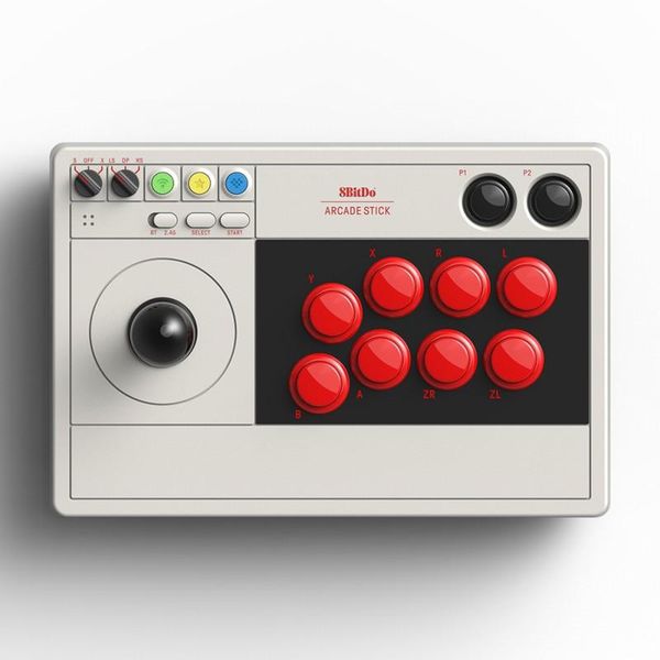 

8bitdo arcade stick joystick dynamic button ultimate software turbo bluetooth & 2.4g and wired connectivity for switch windows game controll