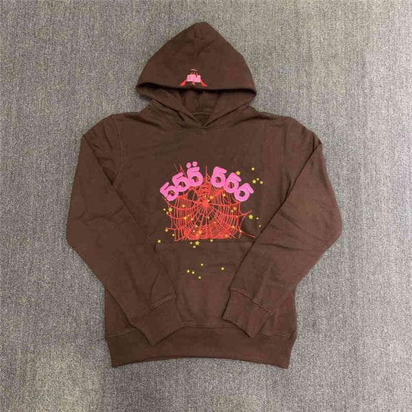

designer 2022 pullover red sp5der young thug 555555 hoodies senior classic leisure multicolor autumn winter men shoe printing bo4w, Black
