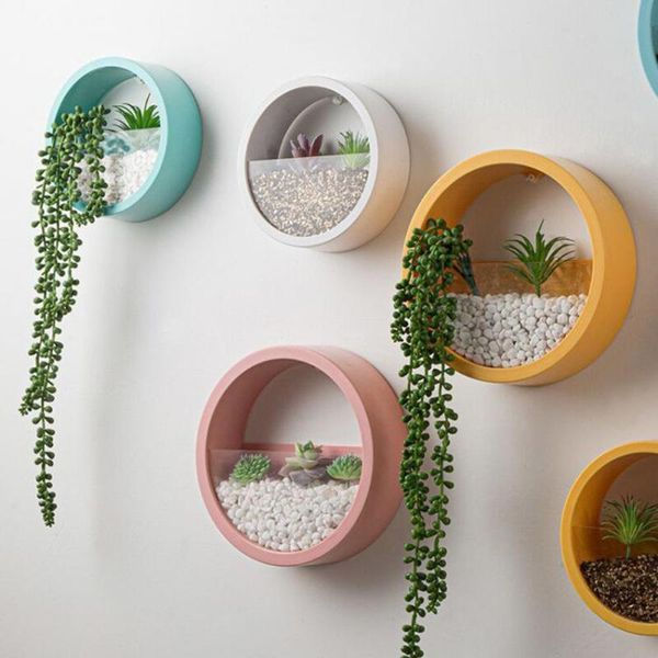

aquariums succulent planter durable decorative leakproof hanging hydroponic styles pot for balcony
