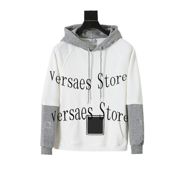 

women's hoodies & sweatshirts iuxury design fashion stitching embroidered sweater high-end quality hooded spring and autumn pullover, Black