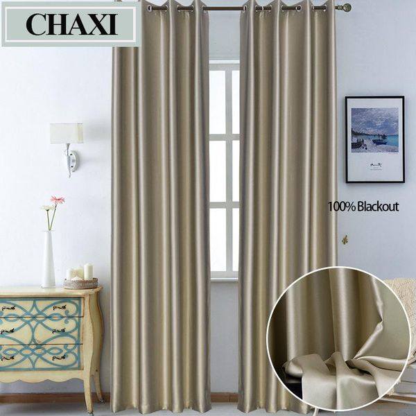 Занавес Drapes Chaxi Современные шторы для гостиной Спальня Лечение Окно Лечение твердых пользовательских жалюзи