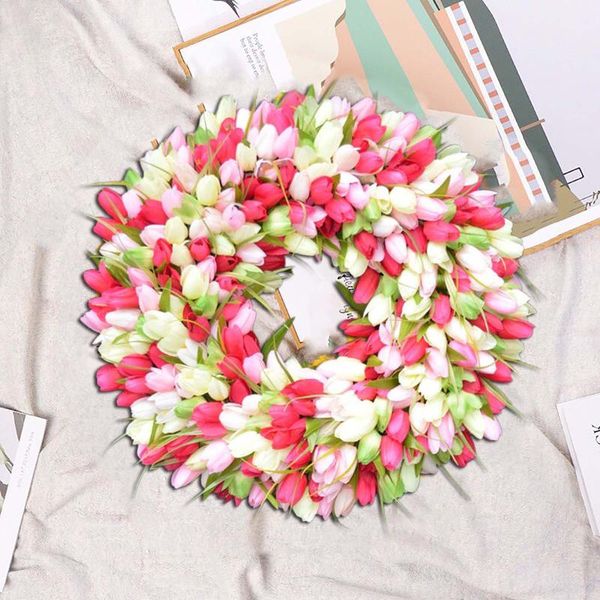 

handmade artificia wreath door wall hanging wedding upgrade encrypted simulation the knocker spring candle ring easter decor decorative flow