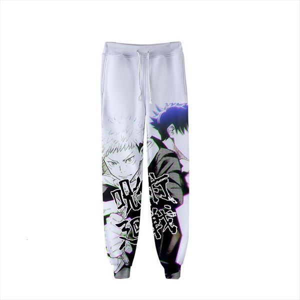 

personality jujutsu kaisen 3d womens pant print men jogger trousers kpop fashion casual boy girls funny spring, Black;white