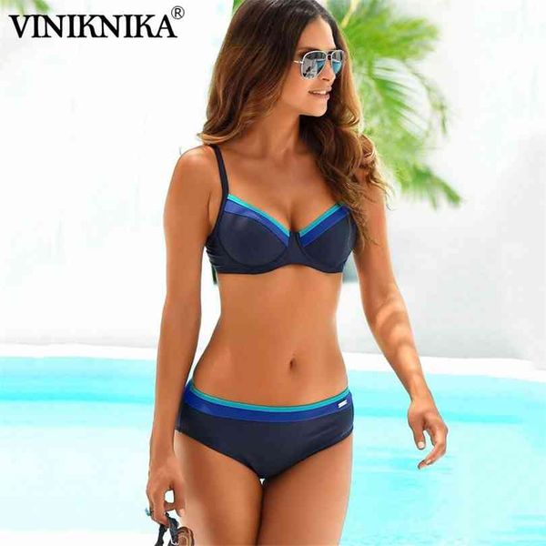 

solid bikini two piece high leg push up swimming suits for women split sweamwear underwire bandage swimsuit 210728, White;black
