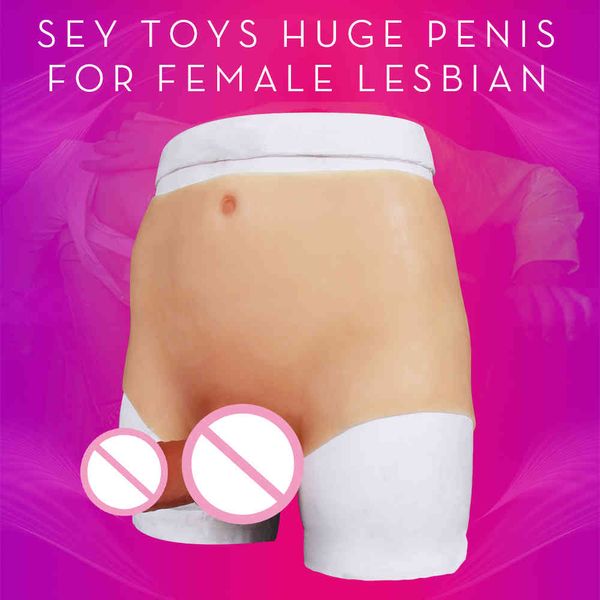 EYUNG Dildo Mutandine enorme lungo 15 cm pene realistico per la femmina Strapon Dildo Panty giocattoli del sesso per le donne lesbiche Dick Masturbazione Y200422