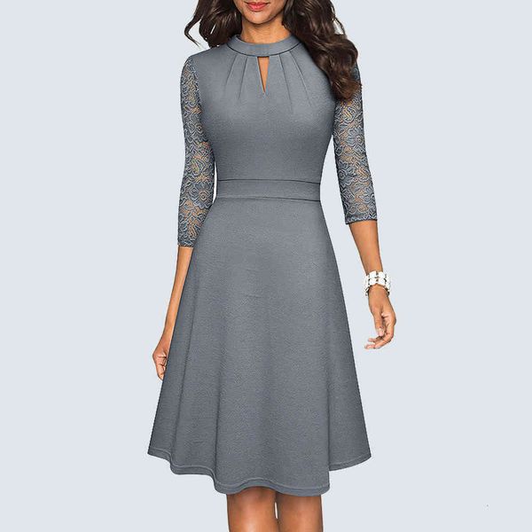 

dresses floral lace patchwork elegant fashion charming year party a line ha234, Black;gray
