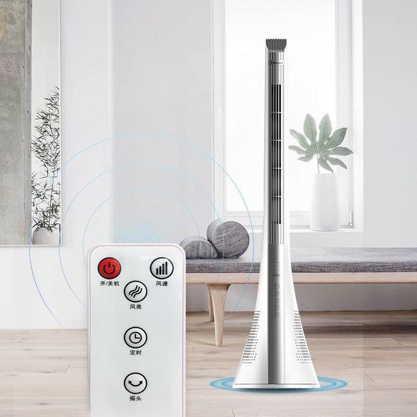

electric fans tower fan household mechanical remote control floor type mute shake head vertical leafless xwt12