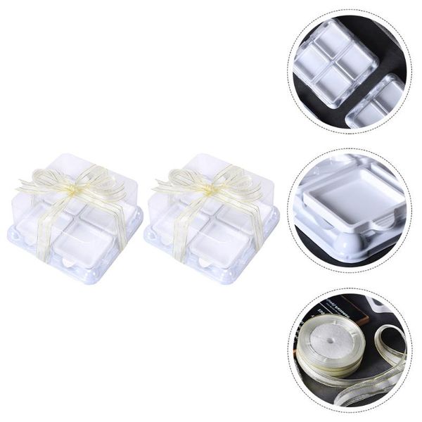

gift wrap 2pcs portable paper wrapping boxes adorable cupcake carriers bakery