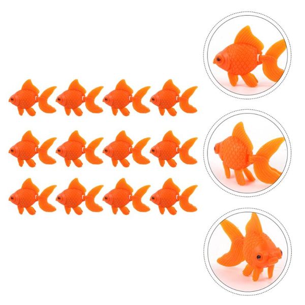 

decorations 20pcs artificial floating goldfish fish tank decor model