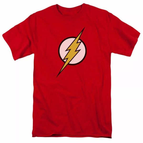 

The Flash Flash Logo T Shirt Mens Licensed DC Comics Tee Red, White;black