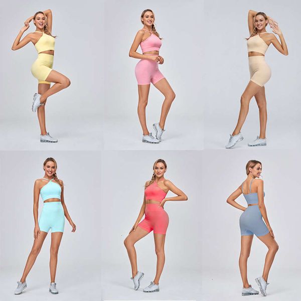 

women's tracksuits tracksuitsseamless yoga suit slim exercise fitness long sleeve high waist shorts women's summer x8fa, Gray