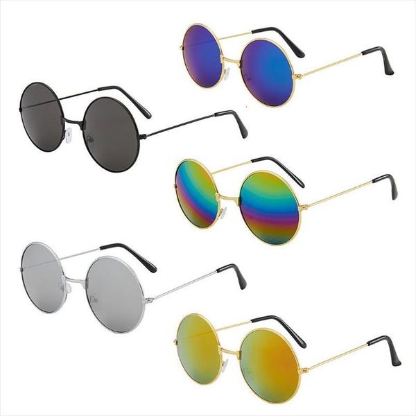 

vintage round sun glasses fashion candy mirror sunglasses uv 400, White;black
