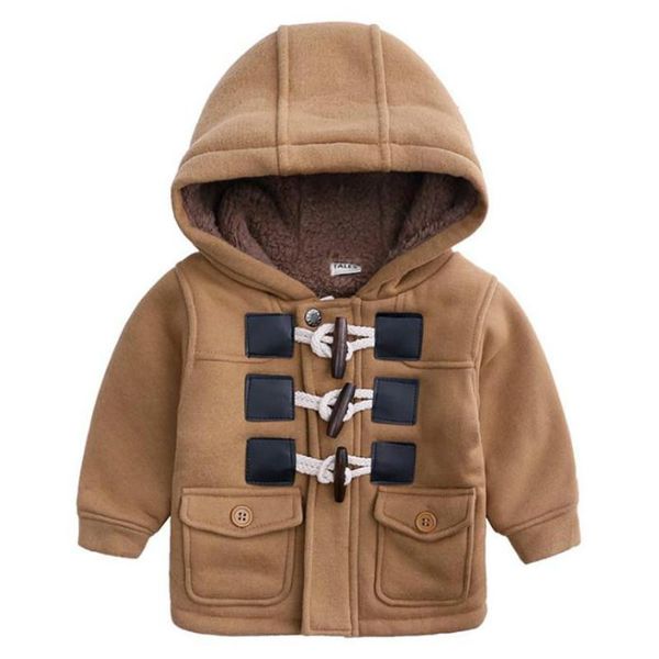 

jackets baby boys jacket coat children winter hoodies kids outerwear clothes infant warm thick overcoat outwear sweater fur foat, Blue;gray