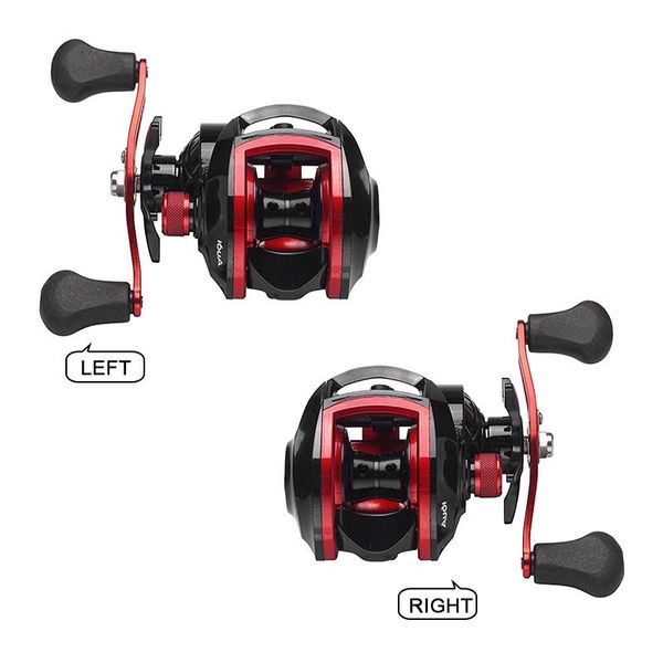 

baitcasting reels 2021 ultra light black red smooth lure baitcast reel wheel raft fishing wheels outdoor equipment