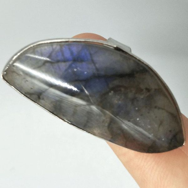 

cluster rings women fashion jewelry natural labradorite art men bead ring 6.5~12" us adjust c5253, Golden;silver