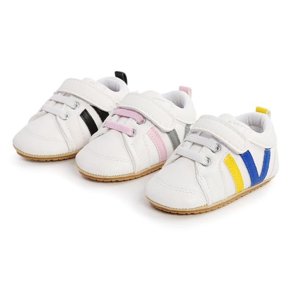 

athletic & outdoor tou baby girls sneaker toddler boys soft-sole first walker shoes infant anti-slip sport born casual breathable, Black