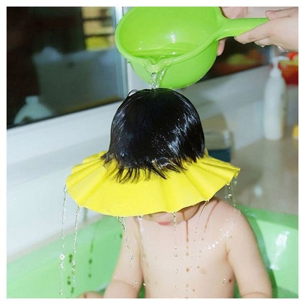

adjustable baby shower cap toddler gear accessories bath ultra-soft eva 210521